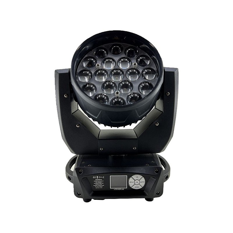 MOVING WASH DE LED 19X15W RGBW COM ZOOM ONE LIGHT - A MAIOR LOJA