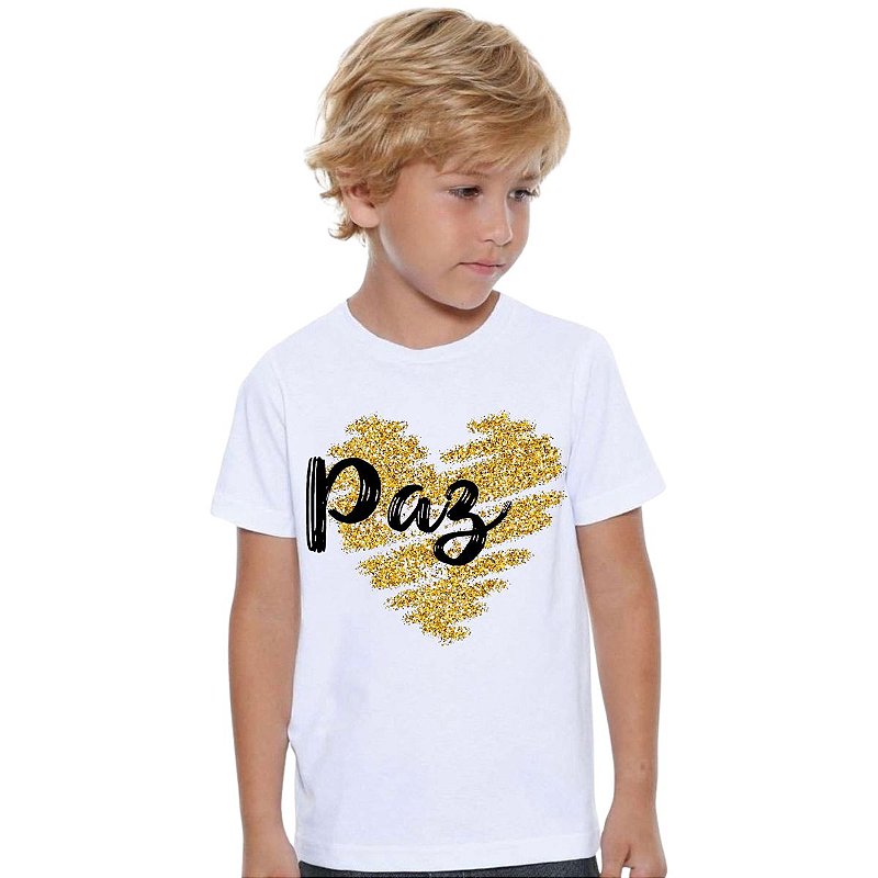 CAMISETA INFANTIL BRANCO QUE O AMOR PREVALEÇA - Pantera T-shirt