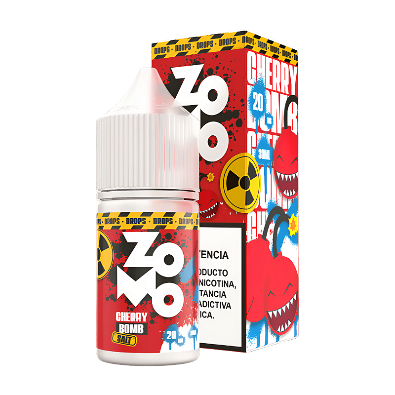 Líquido Juice Nicsalt Zomo Pod - Drops Cherry Bomb 35mg - 30ml