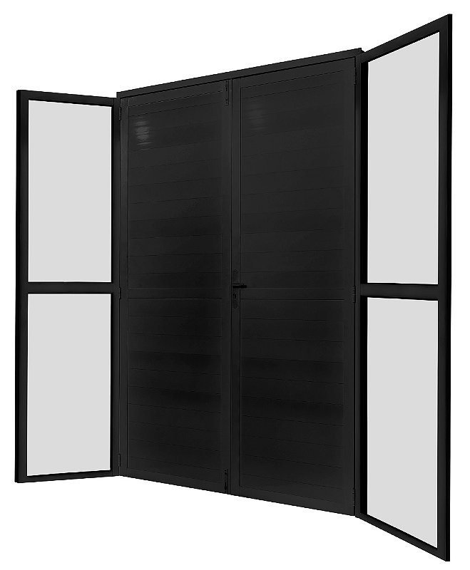 Porta Cod Image PORTA BALCÃO PRETA DE GIRO LAMBRI 4 FOLHAS COD. 3520 - C&B Portas e ...