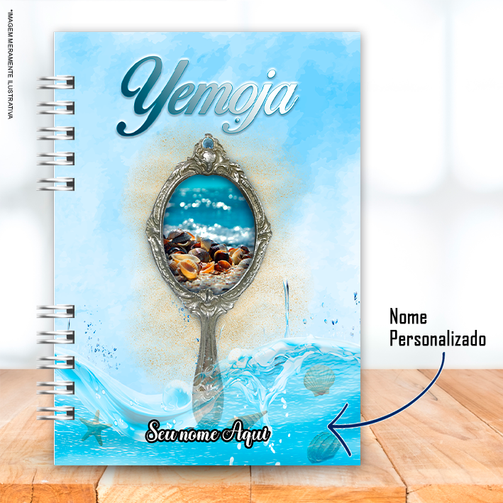 Caderno A5 Orixá Iemanjá Espelho