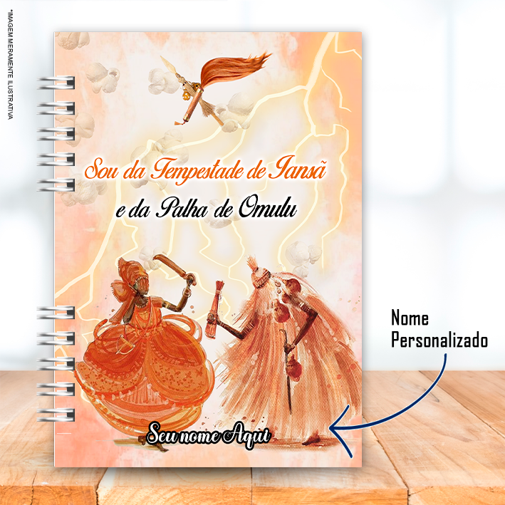 Caderno A5 Orixá Obaluayê e Oyá