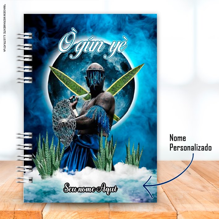 Caderno A5 Orixá Ogum lua