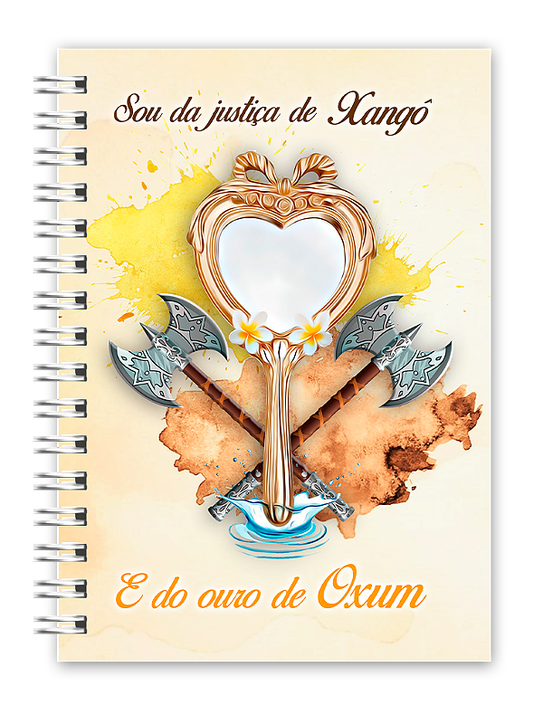Caderno A5 Orixá Oxum e Xangô
