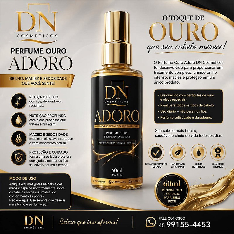 perfume capilar AD'OR0 PRIME