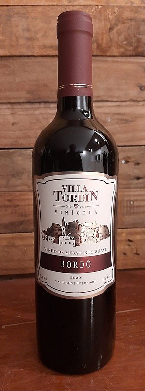 Bordô Tinto de Mesa Suave Safra 2022 Garrafa 750 ML