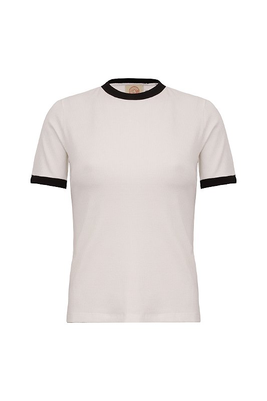 Camiseta Canelada Basic | Off White