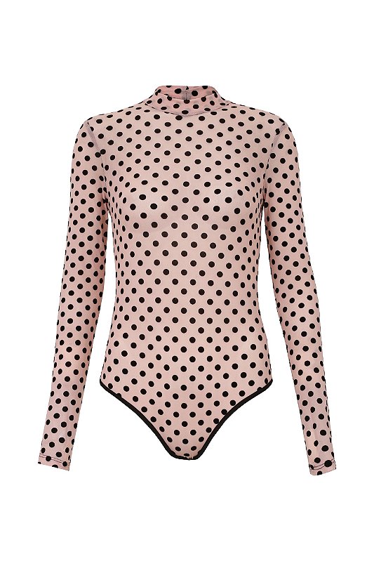 Body Tule Poá | Nude