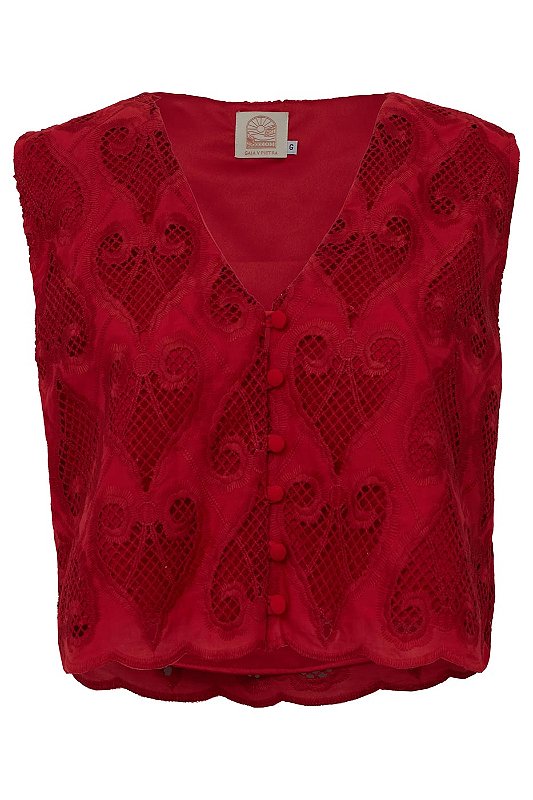 Blusa Guadalupe | Cherry