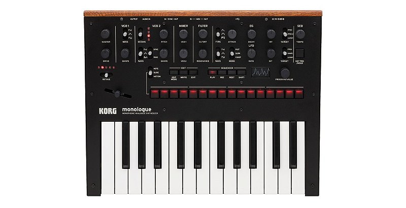 【美品】KORG monologue Korg Monologue BK - Sintetizador Monofônico - Confira - Classic