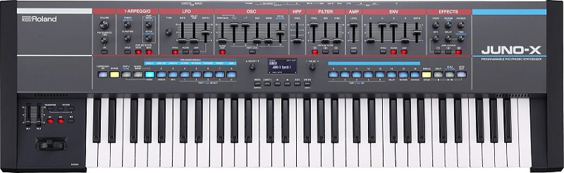 Teclado Roland JUNO-X juno x Sintetizador Polifônico 61 Teclas