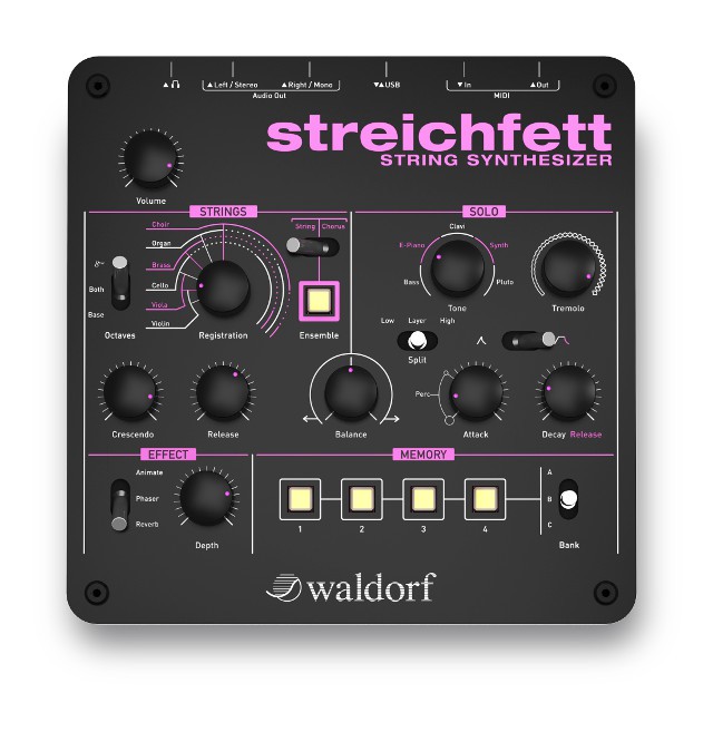 アナログシンセサイザー　Waldorf Streichfett Módulo Sintetizador Waldorf Streichfett - Classic Keyboards