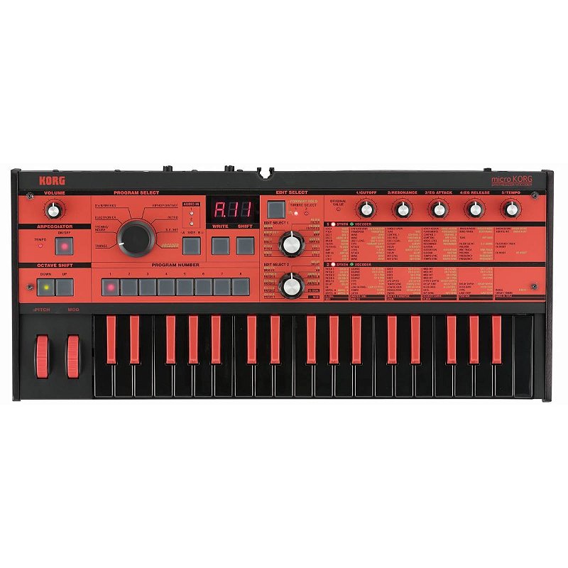 Teclado Sintetizador Korg microKORG | Limited Edition Red Reverse