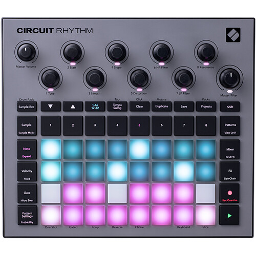 novation CIRCUIT リズムマシン Novation Circuit Rhythm Sintetizador para criação de batidas