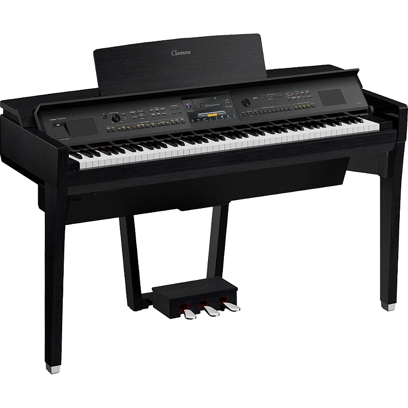 Piano de Cauda Digital Yamaha Clavinova CVP-809B Preto Fosco 88