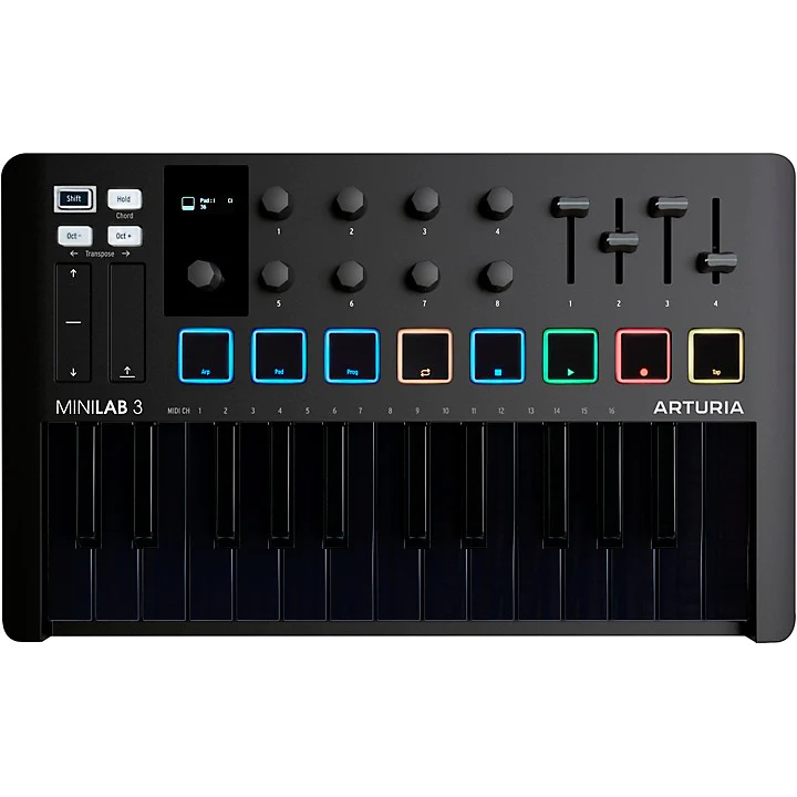 Teclado Controlador Midi USB 25 Teclas Arturia MiniLab MK3