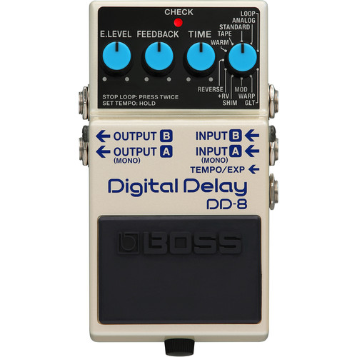 Pedal de delay digital BOSS DD-8 para guitarras elétricas
