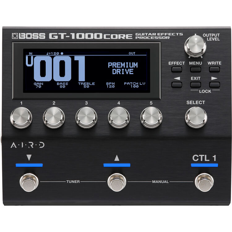 Boss GT1000 Core Pedaleira de efeitos e Amp para Guitarra e Baixo