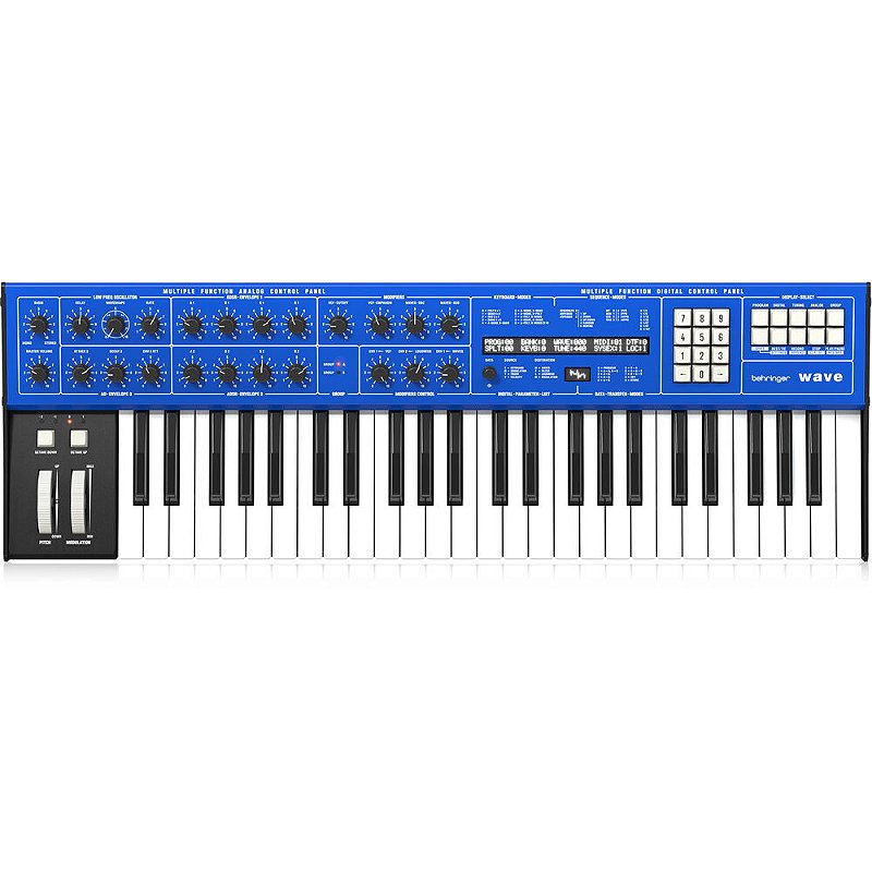 鍵盤楽器 Behringer Wave Teclado Sintetizador Behringer Wave Hybrid Azul - Classic