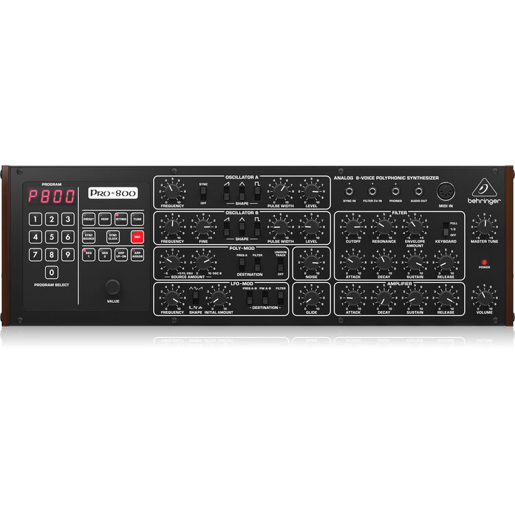 BEHRINGER PRO-800 アナログシンセサイザー【おまけ音色付】 Sintetizador Analógico Behringer PRO-800 Polifônico 8 Vozes