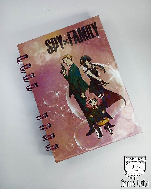 Caderno Spy x Family - Santo Gato Atelier