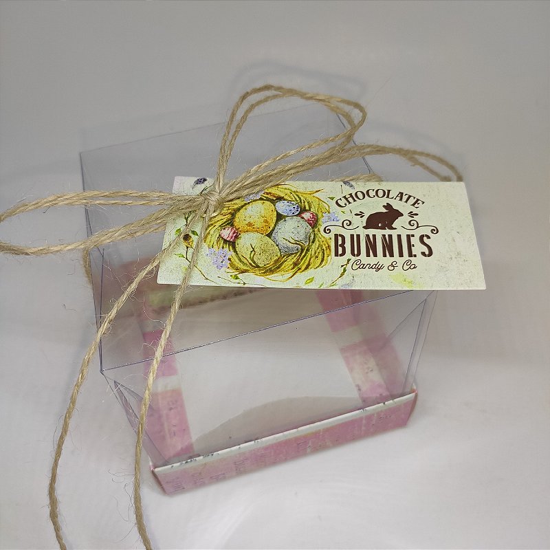 10un. Caixa Mini Bolo Acetato - Vintage Easter - Pascoa - GreenAppleBox |  Embalagens | Personalizadas | Para Confeitaria Saboaria Eventos