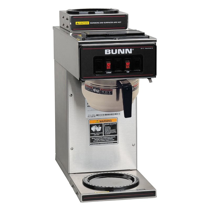 Cafeteira VP17A-2 2 Bunn MÁQUINA MANUAL COM 2 AQUECEDORES DE JARRA