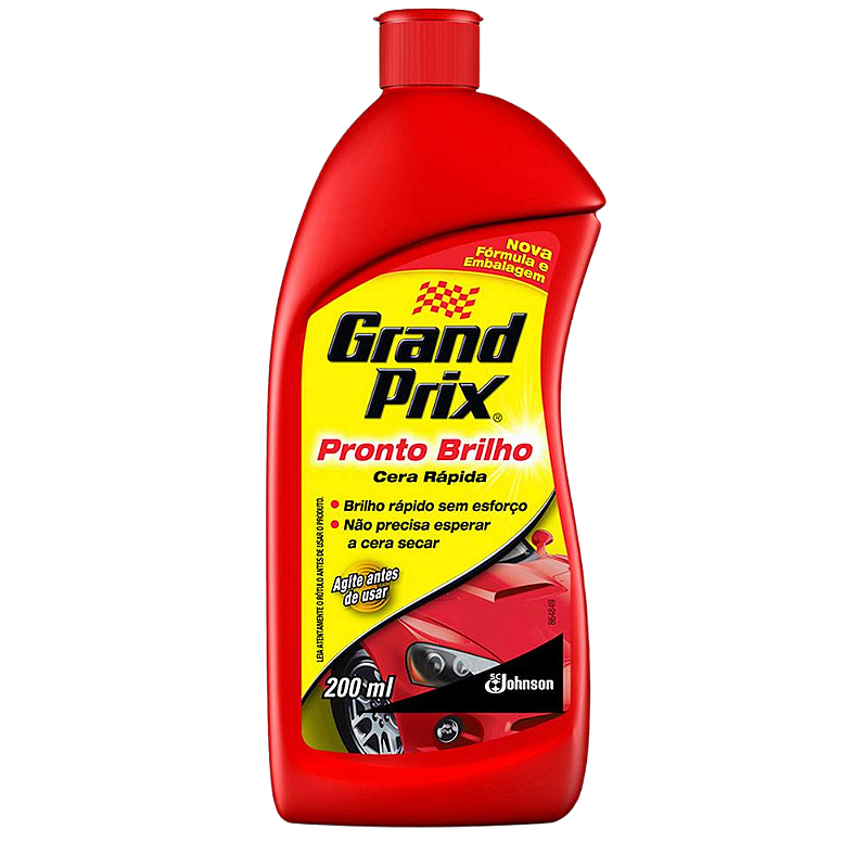 Cera Líquida Automotiva Grand Prix Pronto Brilho 200ml - GT6