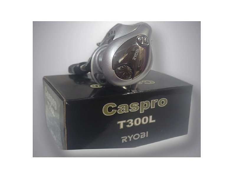 Carretilha de Pesca Caspro T300L c/ 6 Rolamentos Ryobi - Compre Pesca