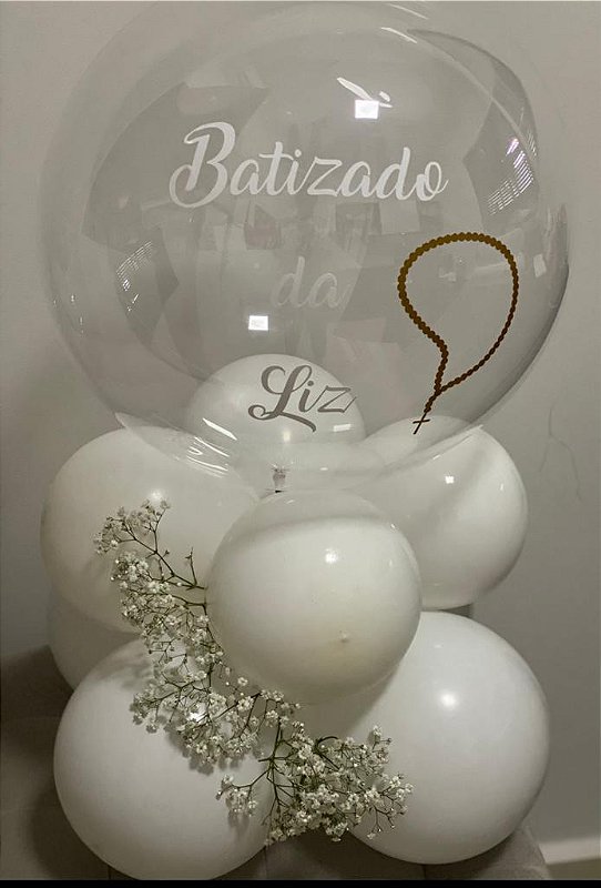 BUBBLE PERSONALIZADO - BATIZADO - balões - Jota Rodrigues