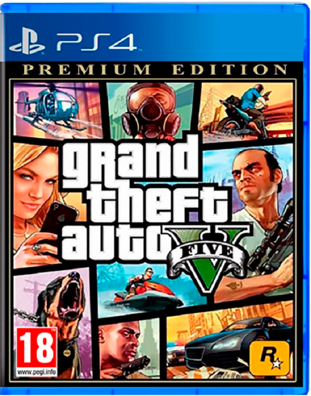 Jogo GTA V Premium Edition (lacrado) - PS4 - Sebo dos Games - 10 anos!