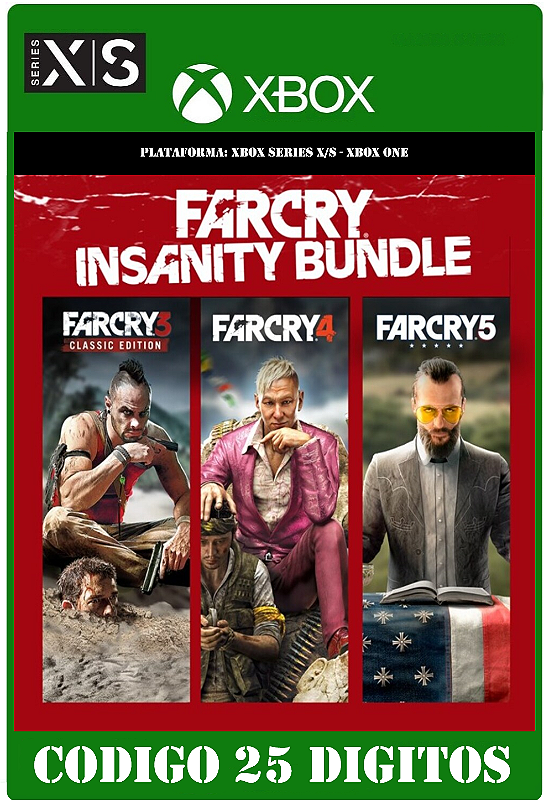 Far Cry - Pacote Insanidade - Xbox One / Series X|S (Código 25 Dígitos ...