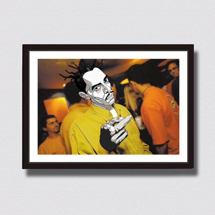 SOB DUB GRIND Sabotage B1ポスター Quadro Rap Rapper Sabotage Com Moldura A2 60 X 42 Cm A