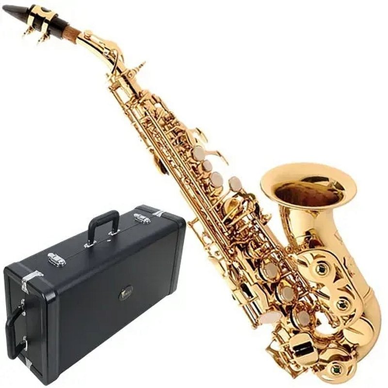 Sax Soprano Eagle SP508 Curvo Com 10 OFF na Maior Loja de Instrumentos
