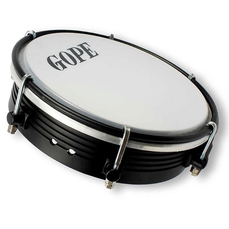 Tamborim Alumínio Gope 6 Polegadas 595ALPP Preto Com 10 OFF na Maior