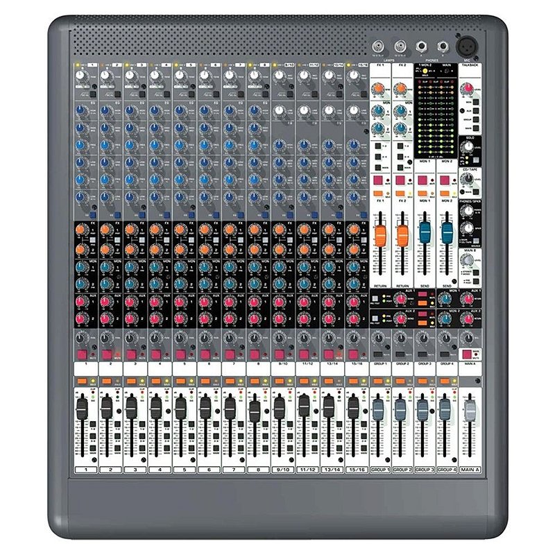 Mesa De Som 16 Canais Mixer Analógico Xenyx Xl1600 Behringer Com 10