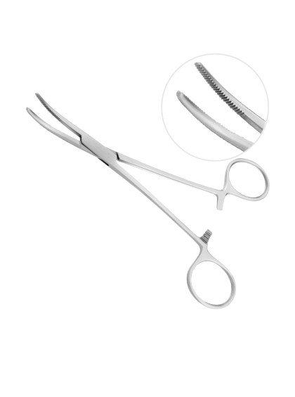 Pinça Crille curva 14cm ABC UND - Tiradentes Saúde - Produtos para Saúde