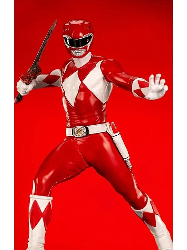 ESTÁTUA RANGER VERMELHO - POWER RANGER - IRON STUDIOS - DS Games Atibaia