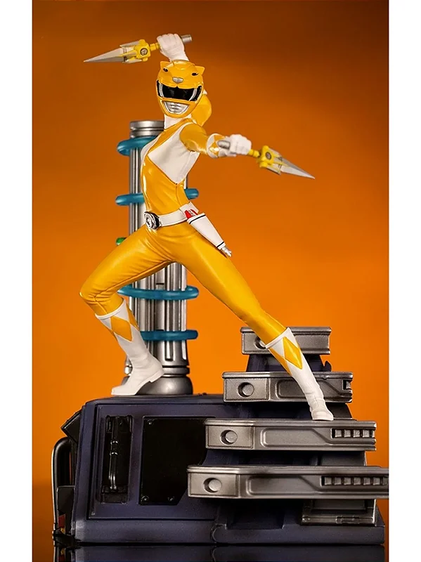 ESTÁTUA RANGER AMARELA - POWER RANGER - IRON STUDIOS - DS Games Atibaia