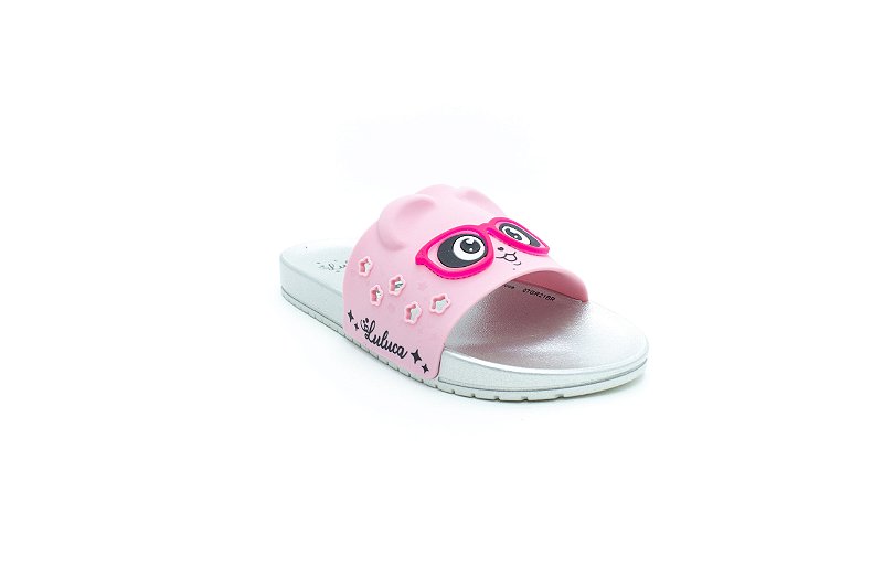 Chinelo Infantil Feminino Grendene Luluca Amor, Via Pé