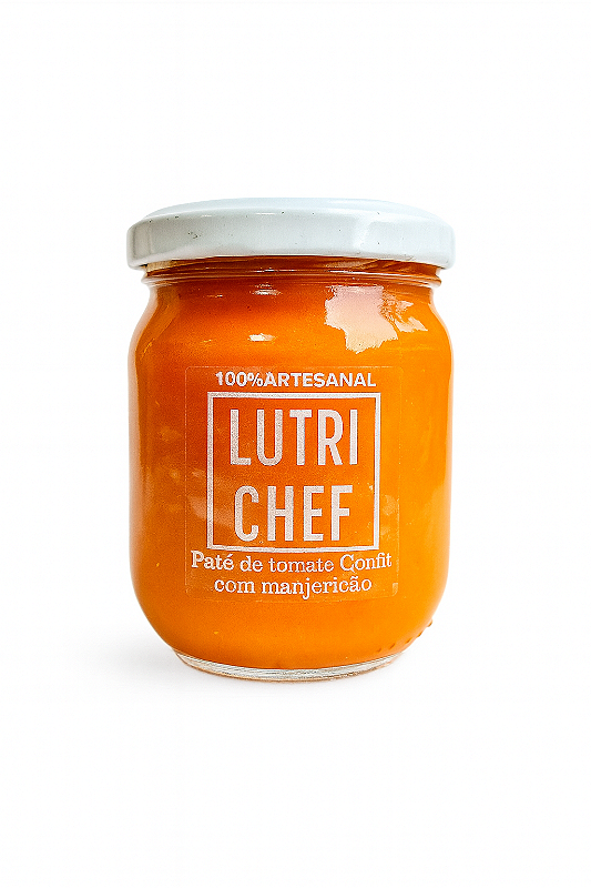 Patê de tomate confit com manjericão