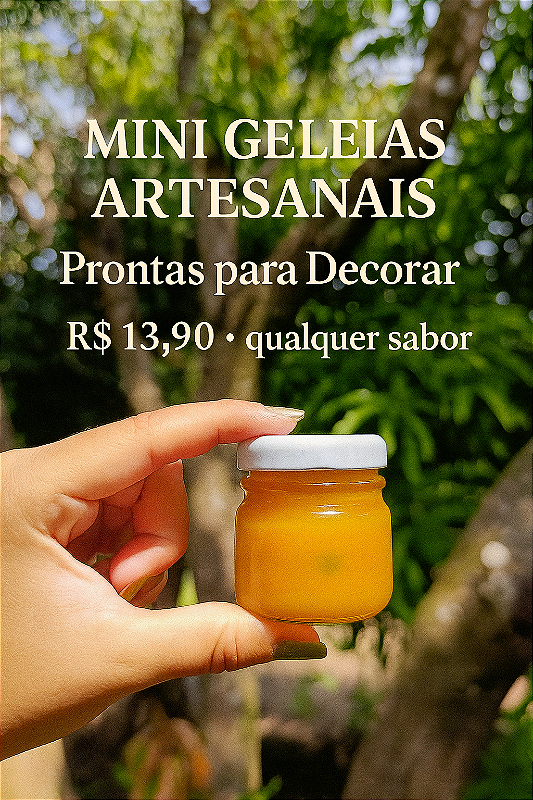 Mini Geleias Artesanais 40g – Lembrancinha (mínimo 5un.)