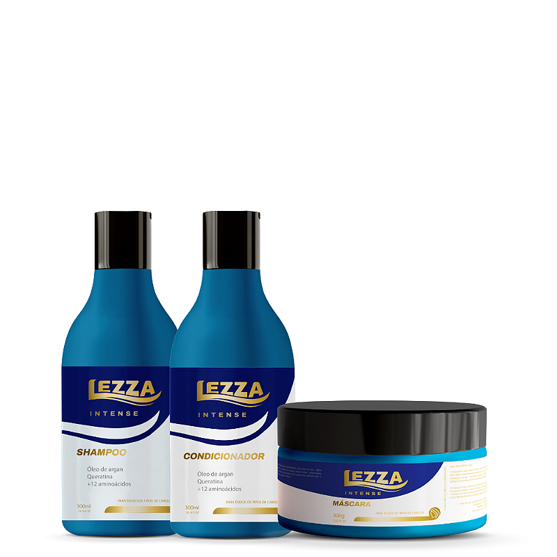 Lourub Cream Shampoo 300ml 3本セット Shampoo 300ml + Condicionador 300mL + Máscara 300gr - Lezza Cosméticos