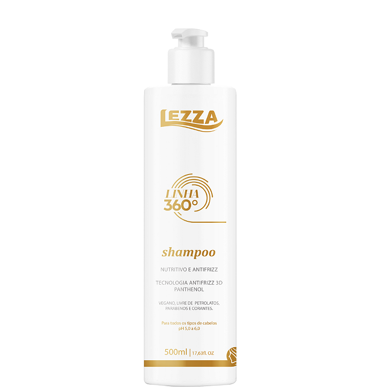 Shampoo Nutritivo Antifrizz- 500mL - Lezza Cosméticos