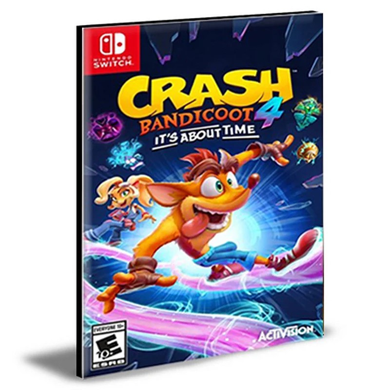 Crash Bandicoot 4 It's About Time NINTENDO SWITCH Mídia Digital