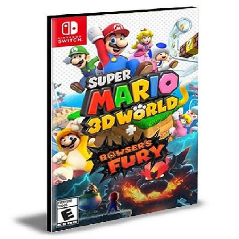 Mario様 Super Mario 3D World + Bowser's Fury Nintendo Switch Mídia Digital