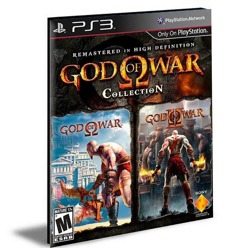 God of war 1 e 2 HD Ps3 Midia Digital