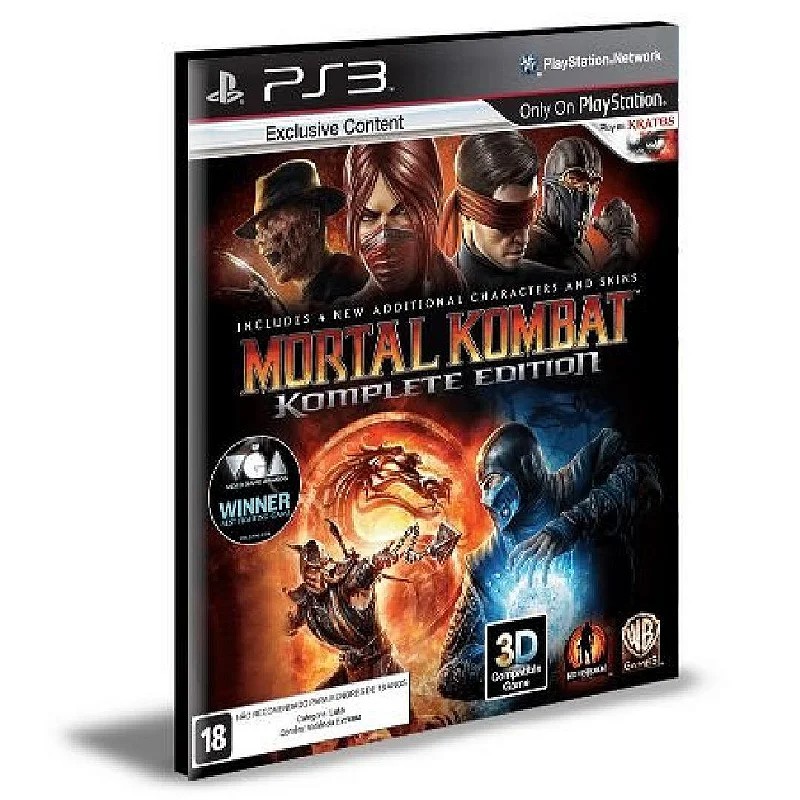 Jeu Mortal Kombat Komplete Edition PS3 PAL UK Complet (CIB) - Très Bon état