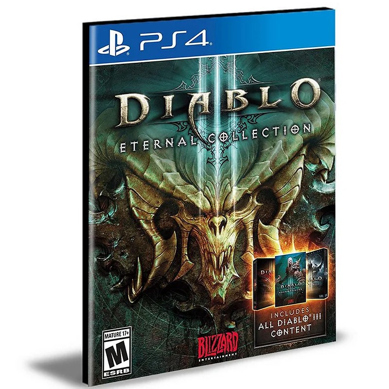 Diablo 3 III Eternal Collection Ps4 e Ps5 Português Mídia Digital