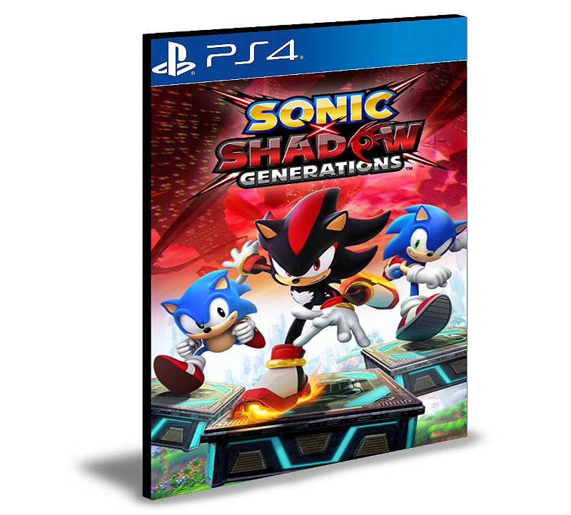 SONIC X SHADOW GENERATIONS Ps4 Mídia Digital - Rafa Gamer